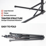 Darrahopens Sports & Fitness > Bikes & Accessories > Bicycle Stands & Storage Bike Repair Rack 360 Rotating 40 to 63Inch Height Adjustable Home Bicycle Mechanic Stand Anti-Slip Foldable Maintenance Stand with Tool Tray Max Load 60lbs
