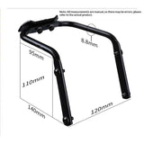 Darrahopens Sports & Fitness > Bikes & Accessories > Bicycle Stands & Storage Bike Seat Bag Stabilizer, Anti-Shake Design with Dual Water Bottle Cage Mounts, Fits Most Road  black