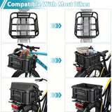 Darrahopens Sports & Fitness > Bikes & Accessories > Bicycle Stands & Storage Black bike rear rack, universal bike rack, bicycle cargo rack, bike storage, cycling accessories, Australia bike rack, rear rack for bike, durable bike rack