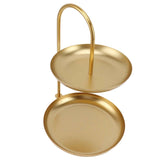 Darrahopens Sports & Fitness > Bikes & Accessories > Bicycle Stands & Storage Dessert Rack Fruit Stand Round 2 Tier Iron Display Holder for Party Wedding Birthday Home Gold In Australia - Darrahopens