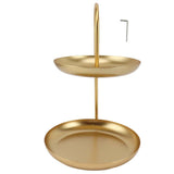Darrahopens Sports & Fitness > Bikes & Accessories > Bicycle Stands & Storage Dessert Rack Fruit Stand Round 2 Tier Iron Display Holder for Party Wedding Birthday Home Gold In Australia - Darrahopens