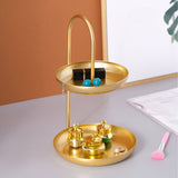 Darrahopens Sports & Fitness > Bikes & Accessories > Bicycle Stands & Storage Dessert Rack Fruit Stand Round 2 Tier Iron Display Holder for Party Wedding Birthday Home Gold In Australia - Darrahopens