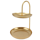 Darrahopens Sports & Fitness > Bikes & Accessories > Bicycle Stands & Storage Dessert Rack Fruit Stand Round 2 Tier Iron Display Holder for Party Wedding Birthday Home Gold In Australia - Darrahopens