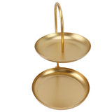 Darrahopens Sports & Fitness > Bikes & Accessories > Bicycle Stands & Storage Dessert Rack Fruit Stand Round 2 Tier Iron Display Holder for Party Wedding Birthday Home Gold In Australia - Darrahopens