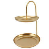 Darrahopens Sports & Fitness > Bikes & Accessories > Bicycle Stands & Storage Dessert Rack Fruit Stand Round 2 Tier Iron Display Holder for Party Wedding Birthday Home Gold In Australia - Darrahopens