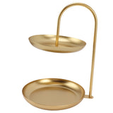 Darrahopens Sports & Fitness > Bikes & Accessories > Bicycle Stands & Storage Dessert Rack Fruit Stand Round 2 Tier Iron Display Holder for Party Wedding Birthday Home Gold In Australia - Darrahopens