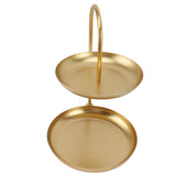 Darrahopens Sports & Fitness > Bikes & Accessories > Bicycle Stands & Storage Dessert Rack Fruit Stand Round 2 Tier Iron Display Holder for Party Wedding Birthday Home Gold In Australia - Darrahopens