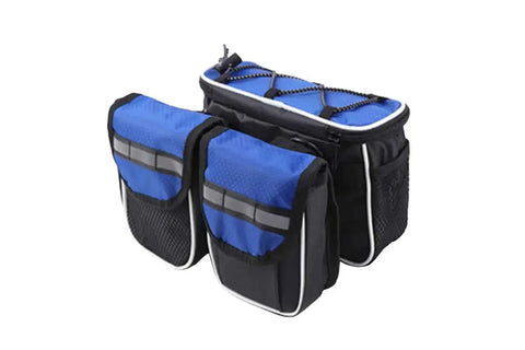 Darrahopens Sports & Fitness > Bikes & Accessories > Bicycle Stands & Storage Detachable Bicycle Front Frame Tube Crossbody Storage Bag Blue