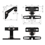 Darrahopens Sports & Fitness > Bikes & Accessories > Bicycle Stands & Storage Electric Bike Tail Light Bracket, Rear Rack Light Mounting Bracket, Bike Tail Light Mount, Saddle Mount Rear Bike Light（Only bracket）