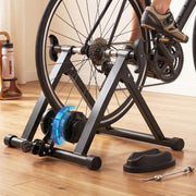 Darrahopens Sports & Fitness > Bikes & Accessories > Bicycle Stands & Storage Everfit Bike Trainer Stand Indoor Riding Bicycle 6 Level Cycling Home Gym Black