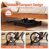 Darrahopens Sports & Fitness > Bikes & Accessories > Bicycle Stands & Storage Everfit Bike Trainer Stand Indoor Riding Bicycle 6 Level Cycling Home Gym Black