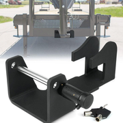 Darrahopens Sports & Fitness > Bikes & Accessories > Bicycle Stands & Storage Heavy-Duty Gooseneck Trailer Lock, Gooseneck Lock Fit for Heavy Trailers, Livestock Haulers and RVs - Black In Australia - Darrahopens