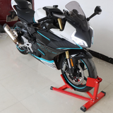 Darrahopens Sports & Fitness > Bikes & Accessories > Bicycle Stands & Storage Heavy-Duty Motorcycle Motorbike Front Wheel Chock Lift Stand Vehicle Wheel Chock Clampsfor Trailer Transport 15"-21" Tires Standard Motorcycles