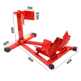 Darrahopens Sports & Fitness > Bikes & Accessories > Bicycle Stands & Storage Heavy-Duty Motorcycle Motorbike Front Wheel Chock Lift Stand Vehicle Wheel Chock Clampsfor Trailer Transport 15"-21" Tires Standard Motorcycles