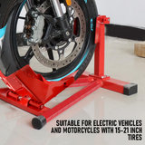Darrahopens Sports & Fitness > Bikes & Accessories > Bicycle Stands & Storage Heavy-Duty Motorcycle Motorbike Front Wheel Chock Lift Stand Vehicle Wheel Chock Clampsfor Trailer Transport 15"-21" Tires Standard Motorcycles