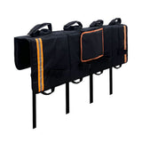 Darrahopens Sports & Fitness > Bikes & Accessories > Bicycle Stands & Storage Heavy-Duty Pickup Tailgate Bike Pad with Cushion Layer, Scratch-Proof Protective Cover for Outdoor Cycling Adventures, Secure Fit for 1, 4, or 5 Bikes, Reflective Trim for Safety, Easy Access Handle and Camera Cutout, Ideal for Road Trips and Weekend Ridi