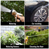 Darrahopens Sports & Fitness > Bikes & Accessories > Bicycle Stands & Storage Large Stainless Steel Garden Hose Reel Cart Portable Pipe Holder With Rainproof Sunscreen Protection Lid and Crank Handle