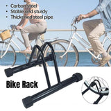 Darrahopens Sports & Fitness > Bikes & Accessories > Bicycle Stands & Storage Parking Floor Bike Rack Bicycle Storage Steel Holder Portable Cycling Bike Stand