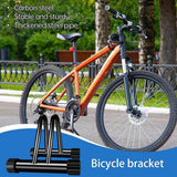 Darrahopens Sports & Fitness > Bikes & Accessories > Bicycle Stands & Storage Parking Floor Bike Rack Bicycle Storage Steel Holder Portable Cycling Bike Stand