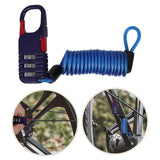 Darrahopens Sports & Fitness > Bikes & Accessories > Bicycle Stands & Storage Password Lock for Bike Bicycle Wire Lock for Daily Use Blue In Australia - Darrahopens