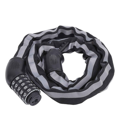 Darrahopens Sports & Fitness > Bikes & Accessories > Bicycle Stands & Storage Reflective Black Keyless Bike Antitheft Coded Lock - Five Password Bicycle Cable Lock In Australia - Darrahopens