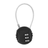 Darrahopens Sports & Fitness > Bikes & Accessories > Bicycle Stands & Storage Resettable Travel Cable Lock 3Digit Helmet Lock Multipurpose Electric Bicycle Lock Suitcase Luggage Lock Code Lock Cable -Black In Australia - Darrahopens