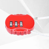 Darrahopens Sports & Fitness > Bikes & Accessories > Bicycle Stands & Storage Resettable Travel Cable Lock 3Digit Helmet Lock Multipurpose Electric Bicycle Lock Suitcase Luggage Lock Code Lock Cable -Red In Australia - Darrahopens