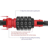 Darrahopens Sports & Fitness > Bikes & Accessories > Bicycle Stands & Storage Secure 4 Digits Regulable Combination Padlocks Rustproof Zincs Alloys Bike Lock for Bicycles Storage Lockers -Black In Australia - Darrahopens