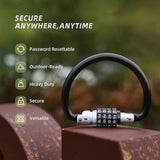 Darrahopens Sports & Fitness > Bikes & Accessories > Bicycle Stands & Storage Secure 4 Digits Regulable Combination Padlocks Rustproof Zincs Alloys Bike Lock for Bicycles Storage Lockers -Black In Australia - Darrahopens