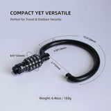 Darrahopens Sports & Fitness > Bikes & Accessories > Bicycle Stands & Storage Secure 4 Digits Regulable Combination Padlocks Rustproof Zincs Alloys Bike Lock for Bicycles Storage Lockers -Black In Australia - Darrahopens