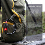 Darrahopens Sports & Fitness > Bikes & Accessories > Bicycle Stands & Storage Secure 4 Digits Regulable Combination Padlocks Rustproof Zincs Alloys Bike Lock for Bicycles Storage Lockers -Black In Australia - Darrahopens