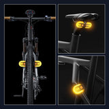 Darrahopens Sports & Fitness > Bikes & Accessories > Bicycle Stands & Storage Split Bicycle Rear Lights, USB Rechargeable Turn Signal Bike Taillights for Cycling, Cyclist Safety Warning Bike Light 5 Mode (Only One Remote Control)