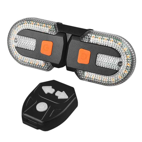 Darrahopens Sports & Fitness > Bikes & Accessories > Bicycle Stands & Storage Split Bicycle Rear Lights, USB Rechargeable Turn Signal Bike Taillights for Cycling, Cyclist Safety Warning Bike Light 5 Mode (Only One Remote Control)