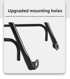 Darrahopens Sports & Fitness > Bikes & Accessories > Bicycle Stands & Storage Universal Aluminium Bicycle Front Rack Carrier with Mounting Hose Clamps for MTB Fork Cargo Shelf Black