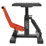 Darrahopens Sports & Fitness > Bikes & Accessories > Bicycle Stands & Storage VEVOR Dirt Bike Lift Stand, Motorcycle Jack Lift Stand 440 lbs Capacity and Hydraulic Lift Operation, Adjustable Height Hoist Table, for Dirt Pit Bike Repair, Maintenance, Dirt Bike Accessories