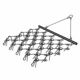 Darrahopens Sports & Fitness > Bikes & Accessories > Bicycle Stands & Storage VEVOR Drag Harrow, 5 x 4.5 ft Durable Chain Harrow with 60 Sharp Teeth, Suitable for ATV UTV Tractor, Ideal for Soil Preparation, Seeding, Smoothing Landscapes, and Yard Gravel Driveway Maintenance