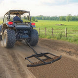 Darrahopens Sports & Fitness > Bikes & Accessories > Bicycle Stands & Storage VEVOR Drag Harrow, 66" Width Tow Behind Drag Harrow, Q235 Steel Driveway Grader with Adjustable Bars & Pin Hitch, Support up to 50 lbs, Tractor Driveway Harrow for ATVs, UTVs, Garden Lawn Tractors