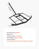 Darrahopens Sports & Fitness > Bikes & Accessories > Bicycle Stands & Storage VEVOR Drag Harrow, 66" Width Tow Behind Drag Harrow, Q235 Steel Driveway Grader with Adjustable Bars & Pin Hitch, Support up to 50 lbs, Tractor Driveway Harrow for ATVs, UTVs, Garden Lawn Tractors