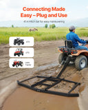 Darrahopens Sports & Fitness > Bikes & Accessories > Bicycle Stands & Storage VEVOR Drag Harrow, 74" Width Tow Behind Drag Harrow, Q235 Steel Driveway Grader with Adjustable Bars & Pin Hitch, Support up to 50 lbs, Tractor Driveway Harrow for ATVs, UTVs, Garden Lawn Tractors