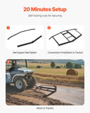 Darrahopens Sports & Fitness > Bikes & Accessories > Bicycle Stands & Storage VEVOR Drag Harrow, 74" Width Tow Behind Drag Harrow, Q235 Steel Driveway Grader with Adjustable Bars & Pin Hitch, Support up to 50 lbs, Tractor Driveway Harrow for ATVs, UTVs, Garden Lawn Tractors