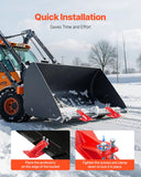 Darrahopens Sports & Fitness > Bikes & Accessories > Bicycle Stands & Storage VEVOR Tractor Bucket Protector, 2PCS Heavy Duty Steel Bucket Edge Protectors, Edge Tamer Anti-Skid Device with Double Hexagon Lock Nuts and Bolts, for Snow, Leave Removal & Spreading Gravel (Red)