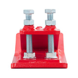 Darrahopens Sports & Fitness > Bikes & Accessories > Bicycle Stands & Storage VEVOR Tractor Bucket Protector, 2PCS Heavy Duty Steel Bucket Edge Protectors, Edge Tamer Anti-Skid Device with Double Hexagon Lock Nuts and Bolts, for Snow, Leave Removal & Spreading Gravel (Red)