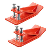 Darrahopens Sports & Fitness > Bikes & Accessories > Bicycle Stands & Storage VEVOR Tractor Bucket Protector, 2PCS Heavy Duty Steel Bucket Edge Protectors, Edge Tamer Anti-Skid Device with Double Hexagon Lock Nuts and Bolts, for Snow, Leave Removal & Spreading Gravel (Orange)