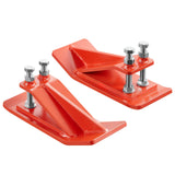 Darrahopens Sports & Fitness > Bikes & Accessories > Bicycle Stands & Storage VEVOR Tractor Bucket Protector, 2PCS Heavy Duty Steel Bucket Edge Protectors, Edge Tamer Anti-Skid Device with Double Hexagon Lock Nuts and Bolts, for Snow, Leave Removal & Spreading Gravel (Orange)