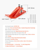 Darrahopens Sports & Fitness > Bikes & Accessories > Bicycle Stands & Storage VEVOR Tractor Bucket Protector, 2PCS Heavy Duty Steel Bucket Edge Protectors, Edge Tamer Anti-Skid Device with Double Hexagon Lock Nuts and Bolts, for Snow, Leave Removal & Spreading Gravel (Orange)