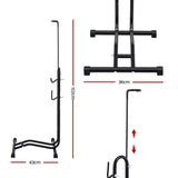 Darrahopens Sports & Fitness > Bikes & Accessories > Bicycle Stands & Storage Weisshorn 4-in-1 Bike Parking Stand Vertical Floor Storage Rack for 24"-27.5" Bicycles, Adjustable Height Repair Maintenance Stand, Stable Indoor Garage Space Saver with Non-slip Rubber Feet