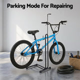 Darrahopens Sports & Fitness > Bikes & Accessories > Bicycle Stands & Storage Weisshorn 4-in-1 Bike Parking Stand Vertical Floor Storage Rack for 24"-27.5" Bicycles, Adjustable Height Repair Maintenance Stand, Stable Indoor Garage Space Saver with Non-slip Rubber Feet