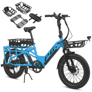 Darrahopens Sports & Fitness > Bikes & Accessories > Bicycles Progear Bikes E-Moover E-Cargo Bike + Accessory Kit - Electric Blue