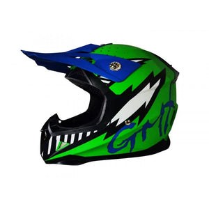 Darrahopens Sports & Fitness > Bikes & Accessories GMX Motocross Junior Helmet Green - Large