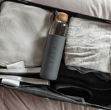 Darrahopens Sports & Fitness > Bikes & Accessories Soma Eco Bamboo Glass Water Bottle Grey 740ml BPA Free